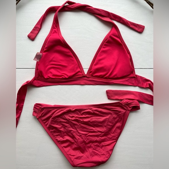 Mossimo Target Hot Pink Bikini L/S - Picture 2 of 10